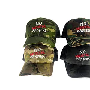 "No Mortal Masters" Multicam Trucker Mesh Snapback