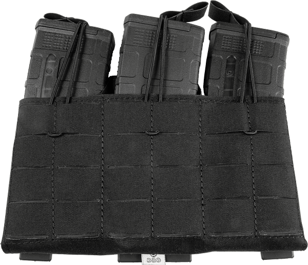 Grey Ghost Gear Compact Triple Mag Panel 5.56 - Laminate Black
